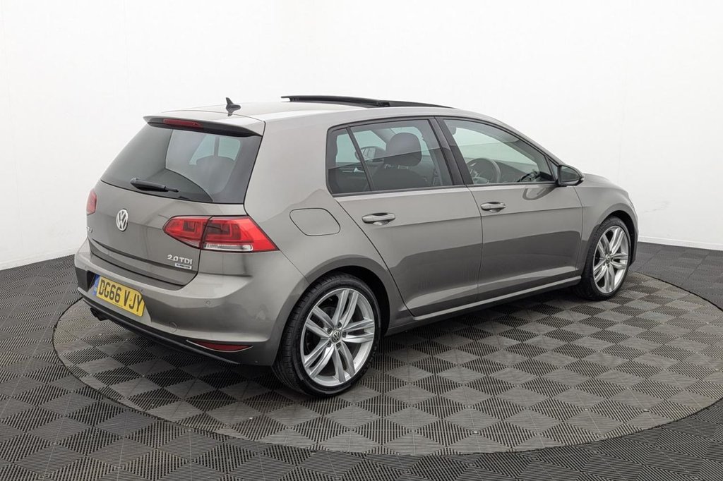 USED 2016 66 VOLKSWAGEN GOLF 2.0 TDI BlueMotion Tech GT Edition Hatchback 5dr Diesel DSG Euro 6 (s/s) (150 ps) Pan Roof, Sat Nav, Cruise
