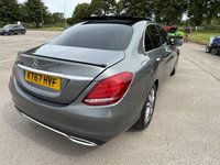 USED 2017 67 MERCEDES-BENZ C-CLASS 2.0 C200 Sport (Premium) Saloon 4dr Petrol G-Tronic+ Euro 6 (s/s) (184 ps) SAT NAV, DAB, REV CAM, BLUETOOTH