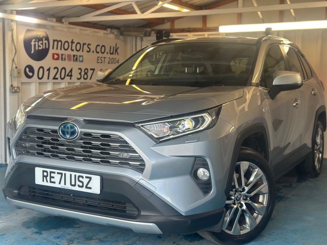 View our Toyota Rav4 2.5 VVT-h GPF Excel SUV 5dr Petrol Hybrid CVT 4WD Euro 6 (s/s) (222 ps)+2 KEYS+1 OWNER FROM NEW+NAV+HISTORY+PARK CONTROL+CLIMATE+MEDIA+FULL LEATHER SEATS+BLUETOOTH+19" ALLOYS+DIGITAL DASH+USB+AUX+DAB+CRUISE+HEATED FRONT SEATS