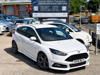 USED 2015 15 FORD FOCUS 2.0 TDCi ST-3 Hatchback 5dr Diesel Manual Euro 6 (s/s) (185 ps) SAT NAV + HEATED LEATHER + FSH + &pound;20 TAX + HD CAMERA