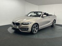 USED 2016 S BMW 2 SERIES 1.5 218i Sport Convertible 2dr Petrol Manual Euro 6 (s/s) (136 ps) FULL SERVICE HISTORY + SAT NAV