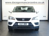 USED 2017 17 SEAT ATECA 1.0 TSI Ecomotive S SUV 5dr Petrol Manual Euro 6 (s/s) (115 ps) WELL CARED FOR SUV - COMES WITH A DOCUMENTED SERVICE HISTORY + TOUCH SCREEN MEDIA DISPLAY + BLUETOOTH PHONE AND MEDIA CONNECTIVITY + LEATHER MULTI FUNCTIONAL STEERING WHEEL + CRUISE CONTROL + VOICE COMMAND + AUTOMATIC WIPERS WITH RAIN SENSOR + LED DAY TIME RUNNING LIGHTS + ECO STOP START SYSTEM + CLIMATE CONTROL + AIR CONDITIONING + ELECTRIC HEATED DOOR MIRRORS + ELECTRIC WINDOWS + ROOF RAILS + HILL HOLD START ASSIST + 16 INCH ALLOY WHEELS..
