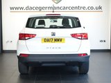 USED 2017 17 SEAT ATECA 1.0 TSI Ecomotive S SUV 5dr Petrol Manual Euro 6 (s/s) (115 ps) WELL CARED FOR SUV - COMES WITH A DOCUMENTED SERVICE HISTORY + TOUCH SCREEN MEDIA DISPLAY + BLUETOOTH PHONE AND MEDIA CONNECTIVITY + LEATHER MULTI FUNCTIONAL STEERING WHEEL + CRUISE CONTROL + VOICE COMMAND + AUTOMATIC WIPERS WITH RAIN SENSOR + LED DAY TIME RUNNING LIGHTS + ECO STOP START SYSTEM + CLIMATE CONTROL + AIR CONDITIONING + ELECTRIC HEATED DOOR MIRRORS + ELECTRIC WINDOWS + ROOF RAILS + HILL HOLD START ASSIST + 16 INCH ALLOY WHEELS..
