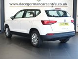 USED 2017 17 SEAT ATECA 1.0 TSI Ecomotive S SUV 5dr Petrol Manual Euro 6 (s/s) (115 ps) WELL CARED FOR SUV - COMES WITH A DOCUMENTED SERVICE HISTORY + TOUCH SCREEN MEDIA DISPLAY + BLUETOOTH PHONE AND MEDIA CONNECTIVITY + LEATHER MULTI FUNCTIONAL STEERING WHEEL + CRUISE CONTROL + VOICE COMMAND + AUTOMATIC WIPERS WITH RAIN SENSOR + LED DAY TIME RUNNING LIGHTS + ECO STOP START SYSTEM + CLIMATE CONTROL + AIR CONDITIONING + ELECTRIC HEATED DOOR MIRRORS + ELECTRIC WINDOWS + ROOF RAILS + HILL HOLD START ASSIST + 16 INCH ALLOY WHEELS..