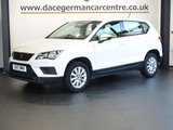 USED 2017 17 SEAT ATECA 1.0 TSI Ecomotive S SUV 5dr Petrol Manual Euro 6 (s/s) (115 ps) WELL CARED FOR SUV - COMES WITH A DOCUMENTED SERVICE HISTORY + TOUCH SCREEN MEDIA DISPLAY + BLUETOOTH PHONE AND MEDIA CONNECTIVITY + LEATHER MULTI FUNCTIONAL STEERING WHEEL + CRUISE CONTROL + VOICE COMMAND + AUTOMATIC WIPERS WITH RAIN SENSOR + LED DAY TIME RUNNING LIGHTS + ECO STOP START SYSTEM + CLIMATE CONTROL + AIR CONDITIONING + ELECTRIC HEATED DOOR MIRRORS + ELECTRIC WINDOWS + ROOF RAILS + HILL HOLD START ASSIST + 16 INCH ALLOY WHEELS..