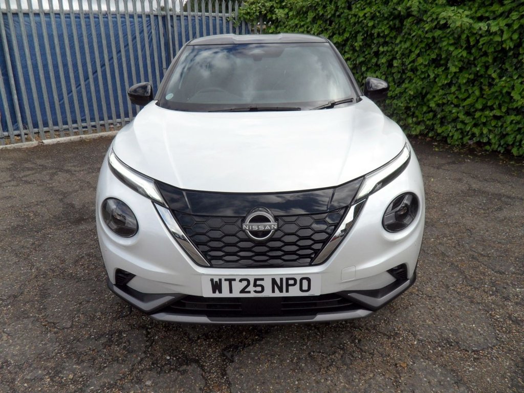 USED 2025 25 NISSAN JUKE 1.6 Tekna+ SUV 5dr Petrol Hybrid Auto Euro 6 (143 ps) Pearl White - Nissan Warranty 2028