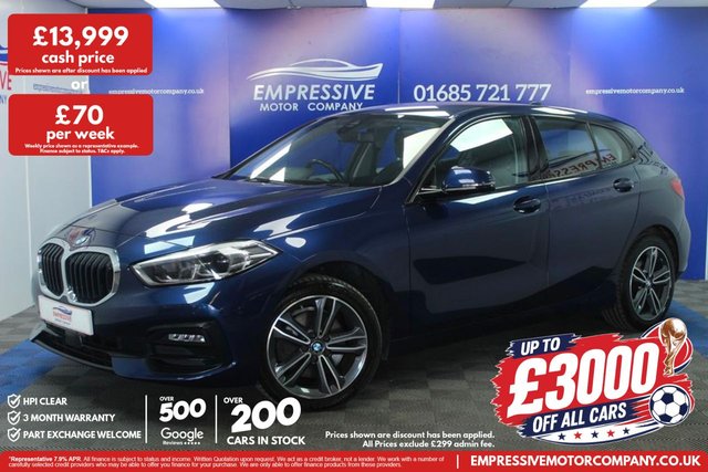 View our BMW 1 Series 1.5 116d Sport Hatchback 5dr Diesel DCT Euro 6 (s/s) (116 ps)