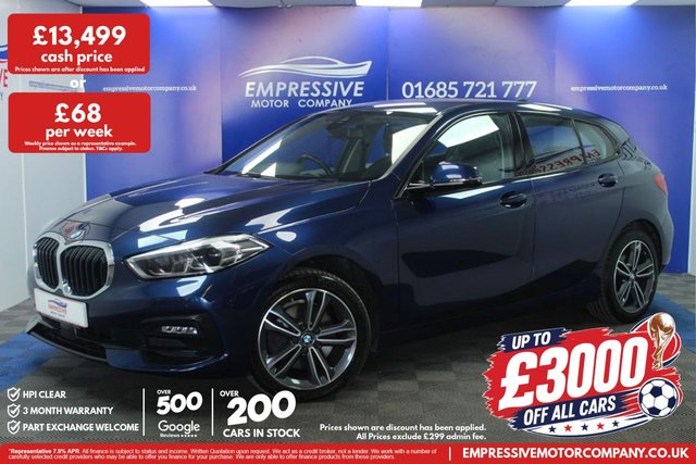 View our BMW 1 Series 1.5 116d Sport Hatchback 5dr Diesel DCT Euro 6 (s/s) (116 ps)
