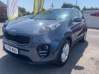 USED 2016 16 KIA SPORTAGE 1.7 CRDi 2 SUV 5dr Diesel Manual Euro 6 (s/s) (114 bhp) FACTORY SAT-NAV & REVERSE CAMERA: