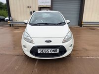 USED 2016 65 FORD KA 1.2 Zetec White Edition Hatchback 3dr Petrol Manual Euro 6 (s/s) (69 ps) FORD KA