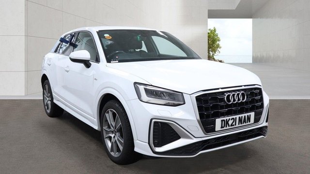 2021 21 AUDI Q2 1.5 TFSI CoD 35 S line SUV 5dr Petrol S Tronic Euro 6 (s/s) (150 ps)+2 KEYS+1 FORMER KEEPER+AIRCON+HALF LEATHER SEATS+PARK CONTROL+NAV+BLUETOOTH+MEDIA+USB+AUX+DAB+18