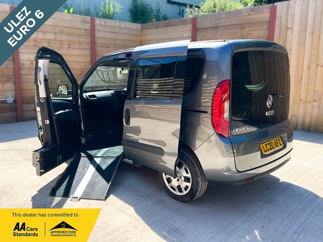 View our Fiat Doblo 4 Seat Passenger Up Front Side Entry Wheelchair Accessible Disabled Access Vehicle WAV