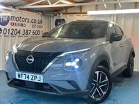 USED 2024 74 NISSAN JUKE 1.6 N-Connecta SUV 5dr Petrol Hybrid Auto Euro 6 (143 ps)+2 KEYS+1 FORMER KEEPER+HISTORY+HALF LEATHER SEATS+PARK CONTROL+NAV+PRIVACY+MEDIA+BLUETOOTH+DIGITAL DASH+APPS+USB+DAB+ALLOYS+CLIMATE+CRUISE+ 2 KEYS+1 FORMER KEEPER+HISTORY+HALF LEATHER SEATS+PARK CONTROL+NAV+PRIVACY+MEDIA+BLUETOOTH+DIGITAL DASH+APPS+USB+DAB+ALLOYS+CLIMATE+CRUISE+HPI CLEAR