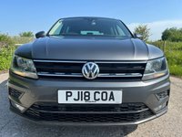 USED 2018 18 VOLKSWAGEN TIGUAN 2.0 TDI SE SUV 5dr Diesel Manual Euro 6 (s/s) (150 ps) APPLE CARPLAY/ANDROID AUTO + PARKING SENSORS FRONT & REAR + EXCEPTIONAL FAMILY SUV + ADAPTIVE CRUISE CONTROL + REAR TRAY-TABLES WITH CUPHOLDERS + 3-ZONE CLIMATE CONTROL WITH ELECTRONIC AIR CON + SAT NAV + LANE ASSIST + REMOTE CENTRAL LOCKING WITH 2 KEYS + BLUETOOTH WITH USB PORTS + MULTIFUNCTION LEATHER TRIMMED STEERING WHEEL + RAIN SENSING WIPERS + 18' PATAGONIA ALLOY WHEELS WITH TPMS