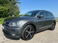 USED 2018 18 VOLKSWAGEN TIGUAN 2.0 TDI SE SUV 5dr Diesel Manual Euro 6 (s/s) (150 ps) APPLE CARPLAY/ANDROID AUTO + PARKING SENSORS FRONT & REAR + EXCEPTIONAL FAMILY SUV + ADAPTIVE CRUISE CONTROL + REAR TRAY-TABLES WITH CUPHOLDERS + 3-ZONE CLIMATE CONTROL WITH ELECTRONIC AIR CON + SAT NAV + LANE ASSIST + REMOTE CENTRAL LOCKING WITH 2 KEYS + BLUETOOTH WITH USB PORTS + MULTIFUNCTION LEATHER TRIMMED STEERING WHEEL + RAIN SENSING WIPERS + 18' PATAGONIA ALLOY WHEELS WITH TPMS
