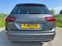USED 2018 18 VOLKSWAGEN TIGUAN 2.0 TDI SE SUV 5dr Diesel Manual Euro 6 (s/s) (150 ps) APPLE CARPLAY/ANDROID AUTO + PARKING SENSORS FRONT & REAR + EXCEPTIONAL FAMILY SUV + ADAPTIVE CRUISE CONTROL + REAR TRAY-TABLES WITH CUPHOLDERS + 3-ZONE CLIMATE CONTROL WITH ELECTRONIC AIR CON + SAT NAV + LANE ASSIST + REMOTE CENTRAL LOCKING WITH 2 KEYS + BLUETOOTH WITH USB PORTS + MULTIFUNCTION LEATHER TRIMMED STEERING WHEEL + RAIN SENSING WIPERS + 18' PATAGONIA ALLOY WHEELS WITH TPMS