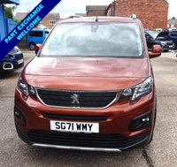 USED 2021 71 PEUGEOT RIFTER 1.5 BlueHDi Allure Premium WHEELCHAIR ACCESS 3 seats + Wheelchair Access