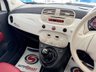 USED 2015 15 FIAT 500 1.2 8V Cult Hatchback 3dr Petrol Manual Euro 6 (s/s) (69 bhp) LOW MILES+RED LEATHER+&pound;35 TAX