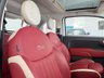 USED 2015 15 FIAT 500 1.2 8V Cult Hatchback 3dr Petrol Manual Euro 6 (s/s) (69 bhp) LOW MILES+RED LEATHER+&pound;35 TAX