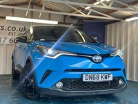 USED 2018 68 TOYOTA C-HR 1.8 VVT-h Dynamic SUV 5dr Petrol Hybrid CVT Euro 6 (s/s) (122 ps)+2 KEYS+2 FORMER KEEPERS+CRUISE+FSH 7 STAMPS+PARK CONTROL WITH CAM+HEATED SEATS+CLIMATE+BLUETOOTH+MEDIA+APPS+DAB+PRIVACY+ALLOYS+HPI CLEAR+VOSA HISTORY+FULL DEALER FACILITIES+FINANCE ARRANGED+CLEAN +GREAT DRIVE+GOOD MPG 2 KEYS+2 FORMER KEEPERS+CRUISE+FSH 7 STAMPS+PARK CONTROL WITH CAM+HEATED SEATS+CLIMATE+BLUETOOTH+MEDIA+APPS+DAB+PRIVACY+ALLOYS+HPI CLEAR