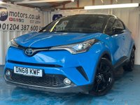 USED 2018 68 TOYOTA C-HR 1.8 VVT-h Dynamic SUV 5dr Petrol Hybrid CVT Euro 6 (s/s) (122 ps)+2 KEYS+2 FORMER KEEPERS+CRUISE+FSH 7 STAMPS+PARK CONTROL WITH CAM+HEATED SEATS+CLIMATE+BLUETOOTH+MEDIA+APPS+DAB+PRIVACY+ALLOYS+HPI CLEAR+VOSA HISTORY+FULL DEALER FACILITIES+FINANCE ARRANGED+CLEAN +GREAT DRIVE+GOOD MPG 2 KEYS+2 FORMER KEEPERS+CRUISE+FSH 7 STAMPS+PARK CONTROL WITH CAM+HEATED SEATS+CLIMATE+BLUETOOTH+MEDIA+APPS+DAB+PRIVACY+ALLOYS+HPI CLEAR