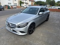 USED 2019 19 MERCEDES-BENZ C-CLASS 1.5 C200 MHEV EQ Boost Sport Estate 5dr Petrol G-Tronic+ Euro 6 (s/s) (198 ps) BLACK LEATHER HEATED ELECTRIC SPORT