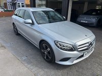 USED 2019 19 MERCEDES-BENZ C-CLASS 1.5 C200 MHEV EQ Boost Sport Estate 5dr Petrol G-Tronic+ Euro 6 (s/s) (198 ps) BLACK LEATHER HEATED ELECTRIC SPORT