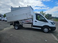 USED 2021 21 FORD TRANSIT  350 LEADER ECOBLUE TDCI 130 LWB TIPPER PICKUP 65K ULEZ FREE ZONE NO VAT 