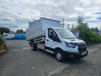 USED 2021 21 FORD TRANSIT  350 LEADER ECOBLUE TDCI 130 LWB TIPPER PICKUP 65K ULEZ FREE ZONE NO VAT 