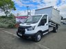USED 2021 21 FORD TRANSIT  350 LEADER ECOBLUE TDCI 130 LWB TIPPER PICKUP 65K ULEZ FREE ZONE NO VAT 