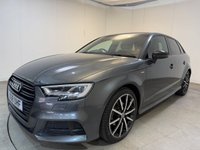 USED 2018 68 AUDI A3 1.5 TFSI CoD 35 Black Edition Sportback 5dr Petrol S Tronic Euro 6 (s/s) (150 ps) Virtual Cockpit