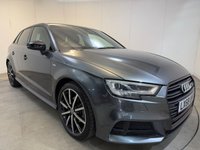 USED 2018 68 AUDI A3 1.5 TFSI CoD 35 Black Edition Sportback 5dr Petrol S Tronic Euro 6 (s/s) (150 ps) Virtual Cockpit