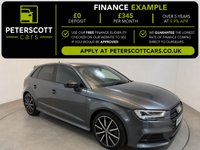USED 2018 68 AUDI A3 1.5 TFSI CoD 35 Black Edition Sportback 5dr Petrol S Tronic Euro 6 (s/s) (150 ps) Virtual Cockpit