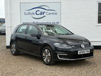USED 2019 69 VOLKSWAGEN E-GOLF 35.8kWh e-Golf Hatchback 5dr Electric Auto (136 ps) www.suffolkcarcentre.co.uk - Located at Lowestoft