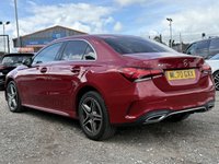 USED 2020 70 MERCEDES-BENZ A-CLASS 1.3 A250e 15.6kWh AMG Line Saloon 4 Door Petrol Plug-in Hybrid Automatic Red 8G-DCT Euro 6  AUTOMATIC+REVERSE CAM+DAB RADIO+USB