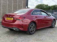 USED 2020 70 MERCEDES-BENZ A-CLASS 1.3 A250e 15.6kWh AMG Line Saloon 4 Door Petrol Plug-in Hybrid Automatic Red 8G-DCT Euro 6  AUTOMATIC+REVERSE CAM+DAB RADIO+USB