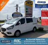 USED 2022 22 FORD TRANSIT CUSTOM LIMITED CREW VAN 2.0 TDCI 300 130 BHP L1 H1 6 SEAT DOUBLE CAB **AUTOMATIC**IMMACULATE**FSH** 