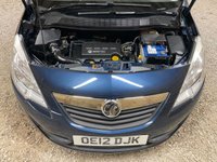 USED 2012 12 VAUXHALL MERIVA 1.4T 16V Exclusiv MPV 5dr Petrol Manual Euro 5 (120 ps) 22,274 MLS ONLY TWO LOCAL LADY OWNERS EXC CONDITION