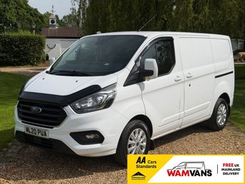 2020 FORD TRANSIT CUSTOM 2.0 300 EcoBlue Limited Panel Van 5dr Diesel Manual L1 H1 Euro 6 (s/s) (130 ps) &pound;13495.00