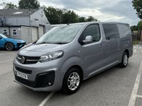 USED 2021 21 VAUXHALL VIVARO 2.0 Turbo D 3100 Sportive Crew Van Double Cab 5dr Diesel Manual L2 H1 Euro 6 (s/s) (120 ps) This Vauxhall Vivaro is a 2021 model with only one owner from new and a clear vehicle history check, offering you peace of mind.  It features a powerful and efficient 2.0 litre Turbo D diesel engine, meeting Euro 6 emission standards.  This L2 H1 Crew Van derivative, specifically the 3100 Sportive trim, is designed for versatility and practicality.  The Turbo D 3100 Sportive variant is well equipped, indicating a higher specification compared to standard models. Its Euro 6 compliance.