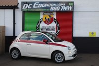 USED 2018 18 FIAT 500 1.2 Lounge Hatchback 3dr Petrol Manual Euro 6 (s/s) (69 bhp) FINISHED IN BOSSA NOVA WHITE--NAV