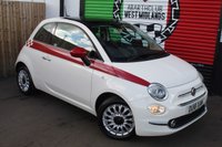 USED 2018 18 FIAT 500 1.2 Lounge Hatchback 3dr Petrol Manual Euro 6 (s/s) (69 bhp) FINISHED IN BOSSA NOVA WHITE--NAV