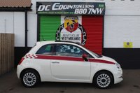 USED 2018 18 FIAT 500 1.2 Lounge Hatchback 3dr Petrol Manual Euro 6 (s/s) (69 bhp) FINISHED IN BOSSA NOVA WHITE--NAV