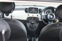 USED 2018 18 FIAT 500 1.2 Lounge Hatchback 3dr Petrol Manual Euro 6 (s/s) (69 bhp) FINISHED IN BOSSA NOVA WHITE--NAV