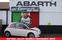 USED 2018 18 FIAT 500 1.2 Lounge Hatchback 3dr Petrol Manual Euro 6 (s/s) (69 bhp) FINISHED IN BOSSA NOVA WHITE--NAV
