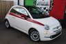 USED 2018 18 FIAT 500 1.2 Lounge Hatchback 3dr Petrol Manual Euro 6 (s/s) (69 bhp) FINISHED IN BOSSA NOVA WHITE--NAV
