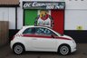 USED 2018 18 FIAT 500 1.2 Lounge Hatchback 3dr Petrol Manual Euro 6 (s/s) (69 bhp) FINISHED IN BOSSA NOVA WHITE--NAV