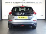 USED 2020 70 NISSAN LEAF 40kWh N-Connecta Hatchback 5dr Electric Auto (150 ps) FULL SERVICE HISTORY + SATELLITE NAVIGATION + APPLE CARPLAY / ANDROID AUTO + BLUETOOTH CONNECTIVITY INCLUDING MEDIA STREAMING + 360 DEGREE VIEW CAMERA + TOUCH SCREEN MEDIA DISPLAY BLIND SPOT ASSIST + LANE ASSIST + DAB DIGITAL + HEATED LEATHER MULTI FUNCTIONAL STEERING WHEEL + CLIMATE CONTROL + AIR CONDITIONING + IN CAR ENTERTAINMENT + AUTOMATIC LED HEADLIGHTS + LED DAY TIME RUNNING LIGHTS + AUTOMATIC WIPERS WITH RAIN SENSOR + ELECTRIC WINDOWS + ELECTRIC HEATED POWER FOLDING DOOR MIRRORS