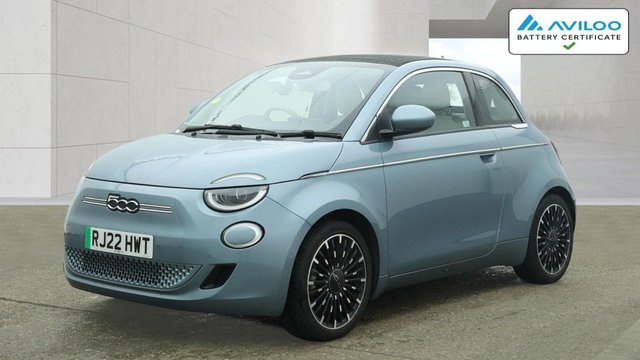 View our Fiat 500e C 42kWh La Prima Convertible 2dr Electric Auto (118 ps)