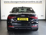 USED 2021 21 AUDI A4 2.0 TDI 35 Black Edition Saloon 4dr Diesel S Tronic Euro 6 (s/s) (163 ps) FULL AUDI MAIN DEALER SERVICE HISTORY + VIRTUAL COCKPIT DIGITAL DASH DISPLAY + SATELLITE NAVIGATION + REAR VIEW CAMERA + APPLE CARPLAY / ANDROID AUTO + BLUETOOTH PHONE AND MEDIA CONNECTIVITY + APPS CONTROL + IN CAR ENTERTAINMENT WITH MEDIA DISPLAY + AUTOMATIC LED HEADLIGHTS + DAB DIGITAL RADIO + THREE ZONE CLIMATE CONTROL + AIR CONDITIONING + ECO STOP/START SYSTEM + SELECTABLE DRIVING MODES + FRONT AND REAR PARKING SENSORS + 19 INCH ALLOY WHEELS + AUTOMATIC WIPERS WITH RAIN SENSOR + KEYLESS STAR